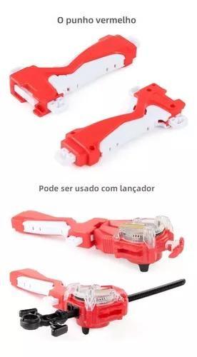 Beyblade Maleta Kit Com 8 Beyblade + Lançador Dupla Rotação - z3